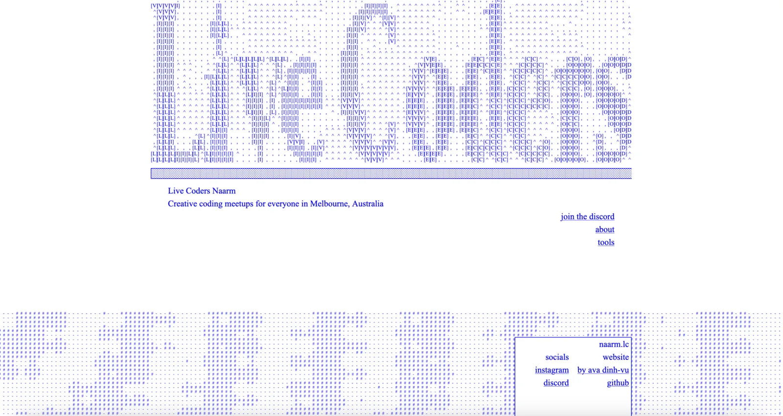 Naarm.lc homepage